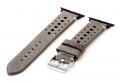 Apple Watch bandje perforated leer grijs - 38/40/41mm