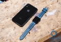 Apple Watch bandje perforated leer groen