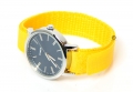 Horlogeband 16mm nylon geel