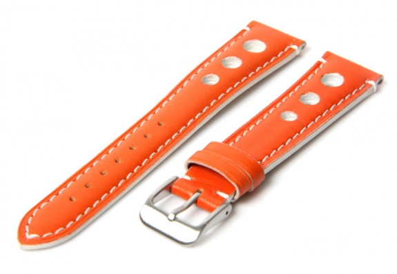 Horlogeband 18mm racing oranje