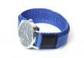 Horlogeband 16mm nylon blauw