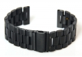 Horlogeband 22mm staal zwart
