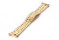Rolex style horlogeband 18mm staal goud