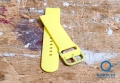 Horlogeband 20mm siliconen geel